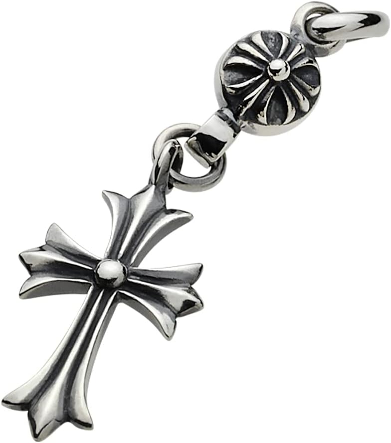 シルバー925 キーパーペンダントフレアクロス ペーパーチェーン